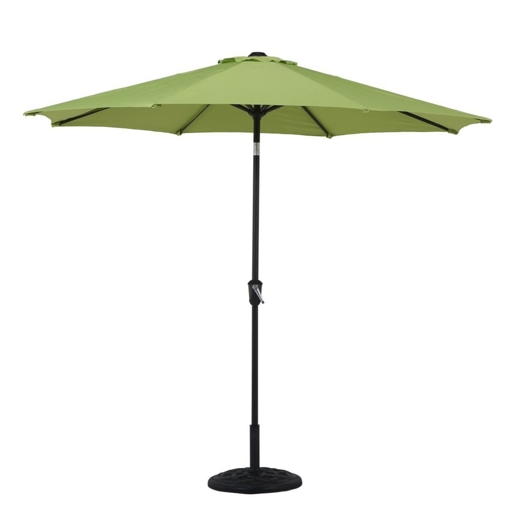 Shop Black Friday Deals On Grand Patio 9 Outdoor Aluminum Market Patio Umbrella 8 Ribs Green Overstock 20691058