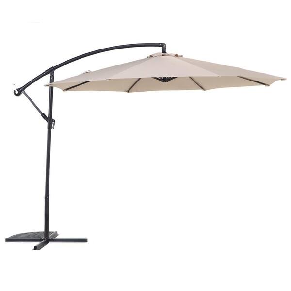 Shop Black Friday Deals On Grand Patio 10 Ft Offset Cantilever Outdoor Patio Umbrella Beige Overstock 20691074