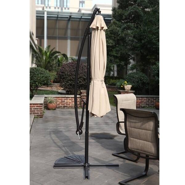 Shop Black Friday Deals On Grand Patio 10 Ft Offset Cantilever Outdoor Patio Umbrella Beige Overstock 20691074