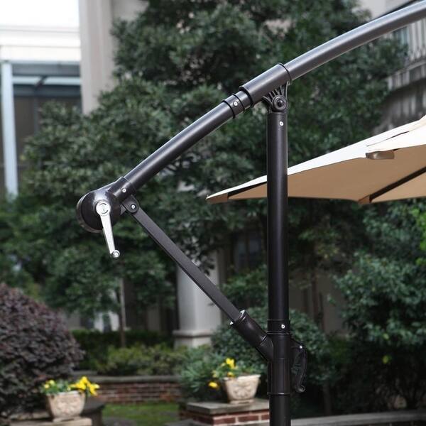 Shop Black Friday Deals On Grand Patio 10 Ft Offset Cantilever Outdoor Patio Umbrella Beige Overstock 20691074