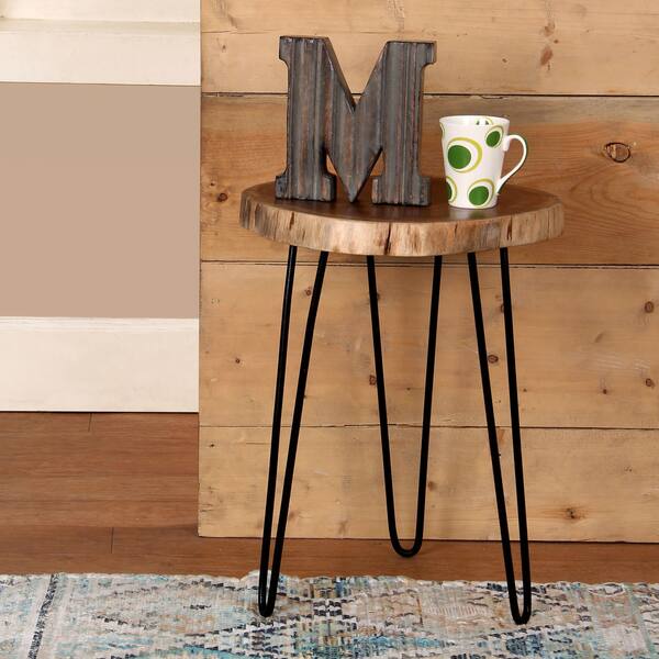 Shop Carbon Loft Demonia Acacia Wood Live Edge Stool With Hairpin