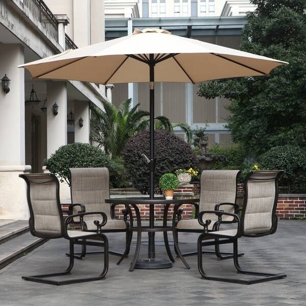 Shop Black Friday Deals On Grand Patio Outdoor Market Umbrella Patio Umbrella 9 6 Ft Beige Overstock 20692011