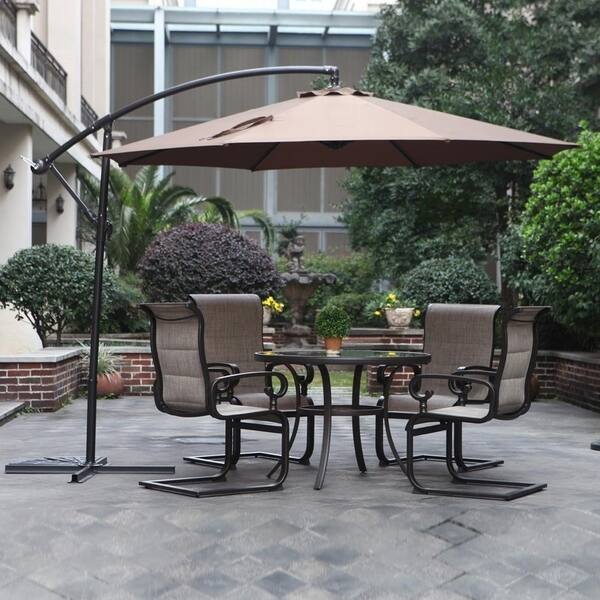 Shop Black Friday Deals On Grand Patio 10 Ft Offset Cantilever Outdoor Patio Umbrella Brown Overstock 20692043