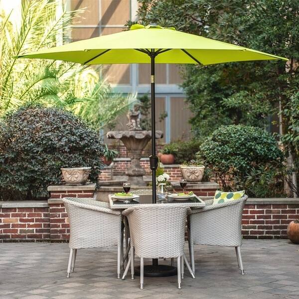 Shop Grand Patio 9 Feet Patio Umbrella Outdoor Market Umbrella Lime Green Overstock 20692172