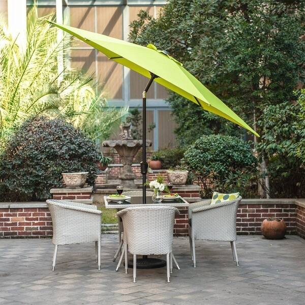 Shop Grand Patio 9 Feet Patio Umbrella Outdoor Market Umbrella Lime Green Overstock 20692172