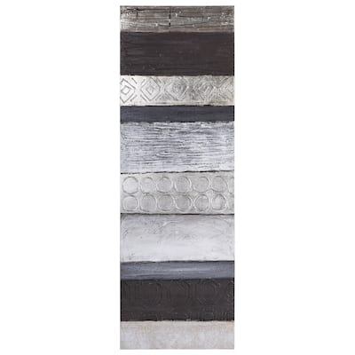 Fluid Textured Metallic Hand Painted Canvas Wall Art
