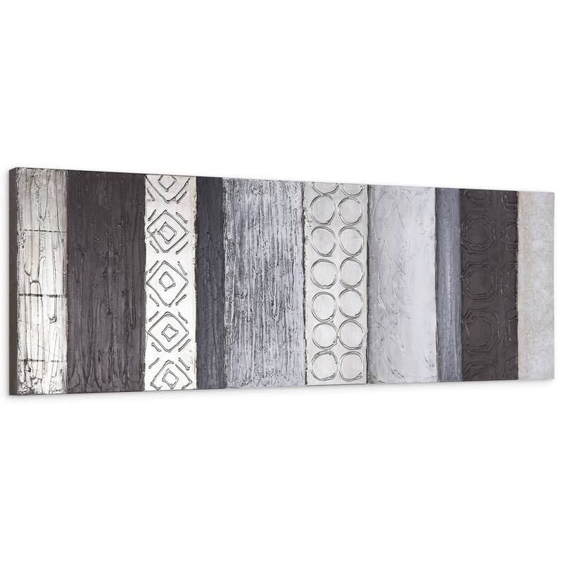 Fluid Textured Metallic Hand Painted Canvas Wall Art