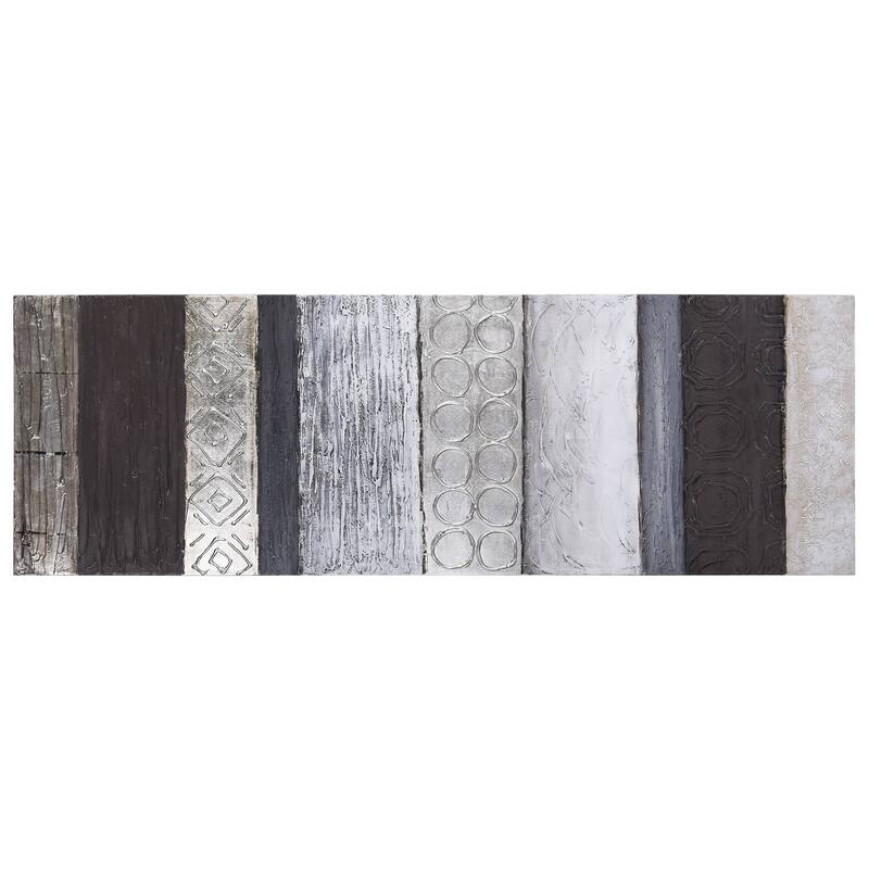 Fluid Textured Metallic Hand Painted Canvas Wall Art