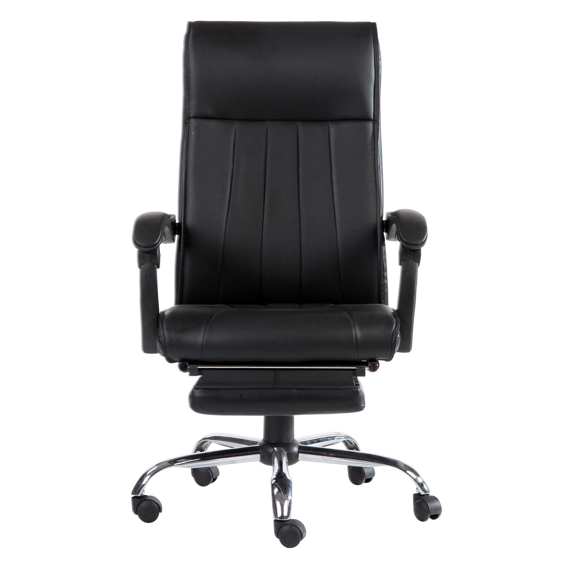 Executive Office Chair Leather Gaming Chair With Footrest Recliner Computer Desk