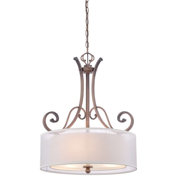 Minka Lavery 3 Light Pendant In St. James Gold