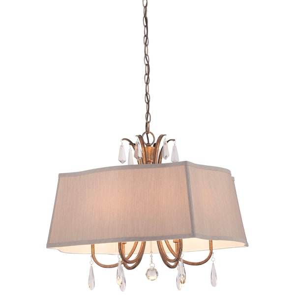 Minka Lavery 6 Light Pendant In Vintage Gold