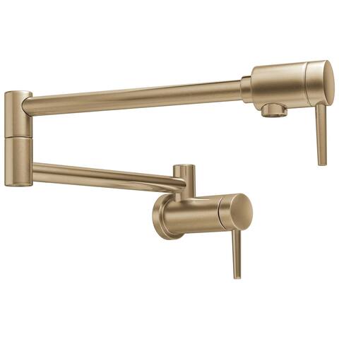 Delta Contemporary Wall Mount Pot Filler Champagne Bronze