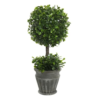 Vickerman 13" Green Boxwood Everyday Topiary