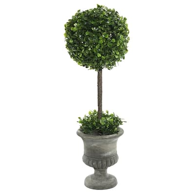 Vickerman 21" Green Boxwood Everyday Topiary