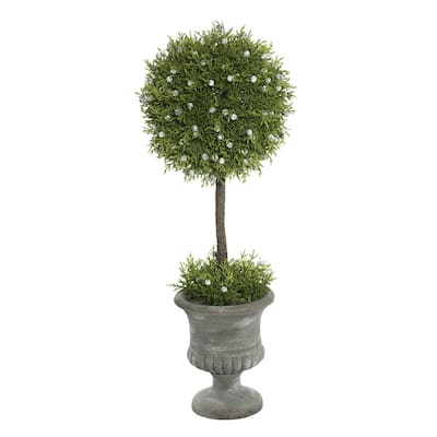 Vickerman 21" Green Cedar Everyday Topiary