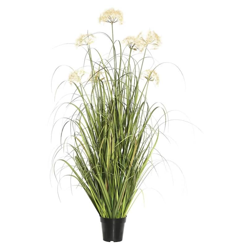 Vickerman 24" Green and Cream Grass and Dandelion Everyday Grass - green / cream