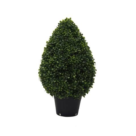 Vickerman 24" Green Boxwood Everyday Topiary