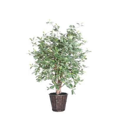 Vickerman 4' Artificial Black Olive Extra Full Bush - Green