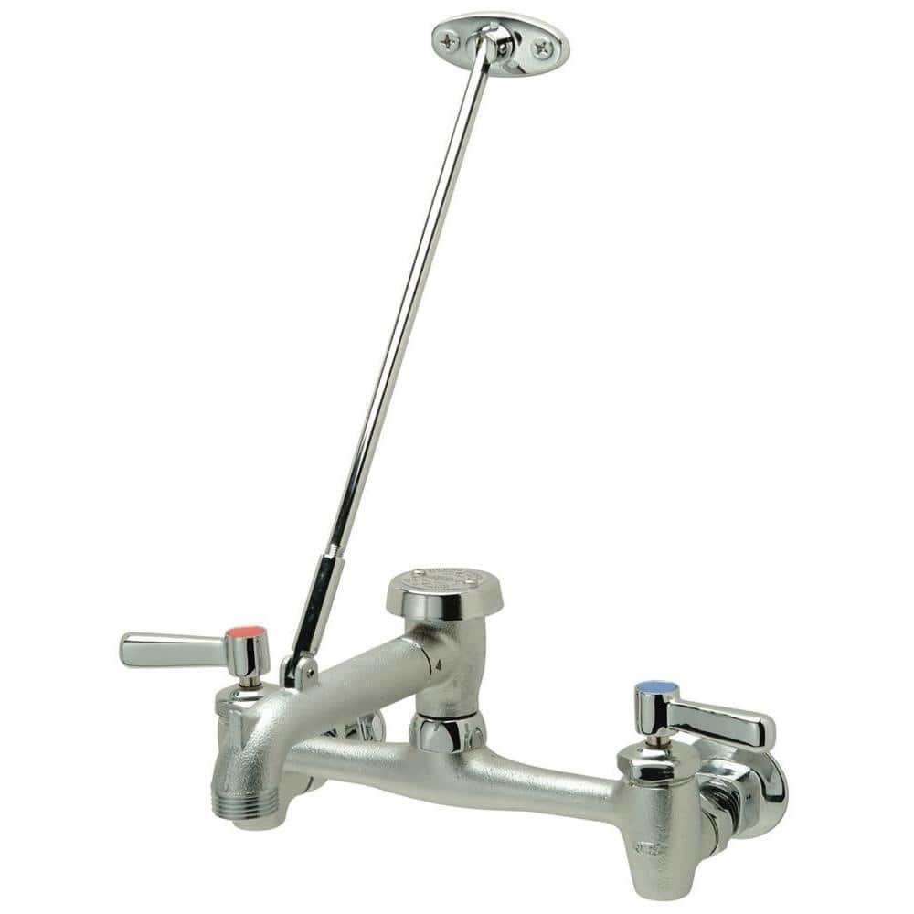 Zurn Aqua Spec Service Sink Faucet, 6" Vacuum Breaker Spout, 2-1/2" Lever Handles, Rough Chrome