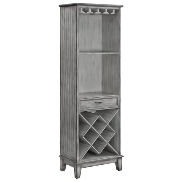 Napa Light Grey 1 Door Parchment Wine Cabinet Free Shipping Napa Light Grey 1 Door Parchment Wine Cabinet Free Shipping Today 20695250