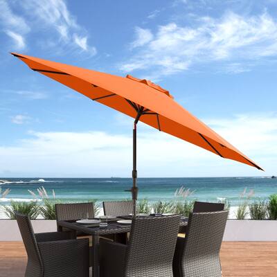10FT Wind Resistant Tilting Patio Umbrella