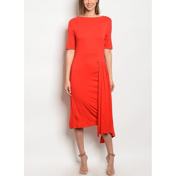 womens jersey midi dress