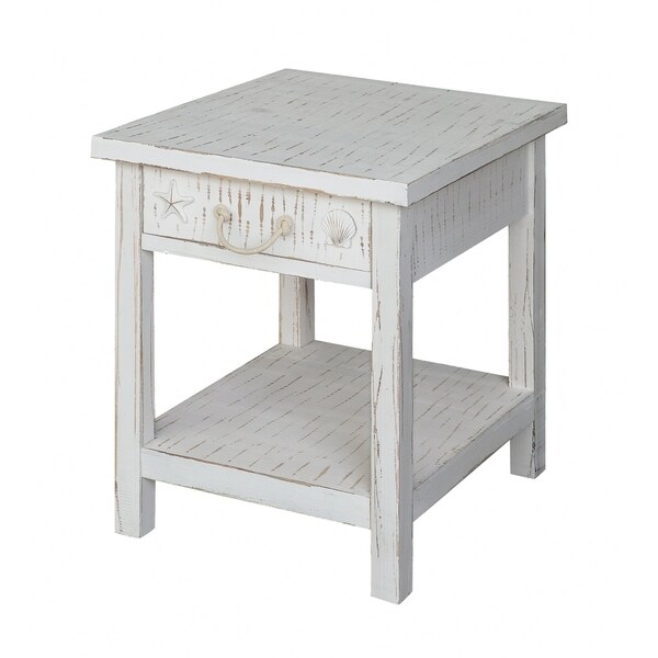 overstock white end tables