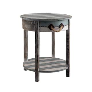 Nantucket Weathered Wood 1-drawer Accent Table