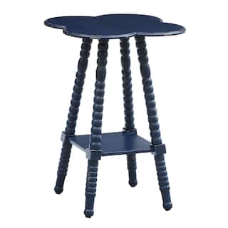 Bar Harbor Indigo Clover Shaped Accent Table