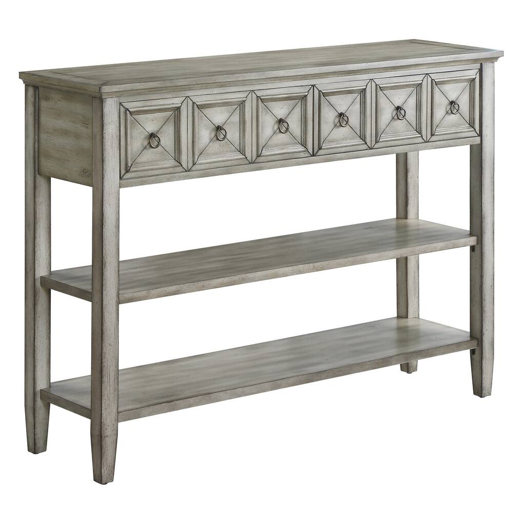 Bledsoe White Ash 2-drawer Console Table