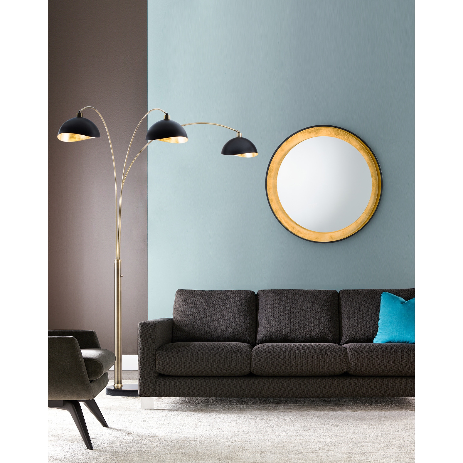 luna bella arc lamp