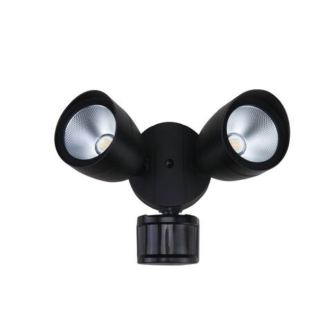 LED Security Lights, 5000K, 270?, CRI80, ES, UL, 20W, 120W Equivalent, 50000Hrs, LM1400, Dimmable, Black