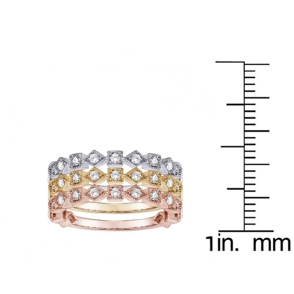 gold stackable band rings