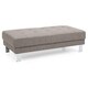 preview thumbnail 13 of 14, Twill Oversized Ottoman Light Grey