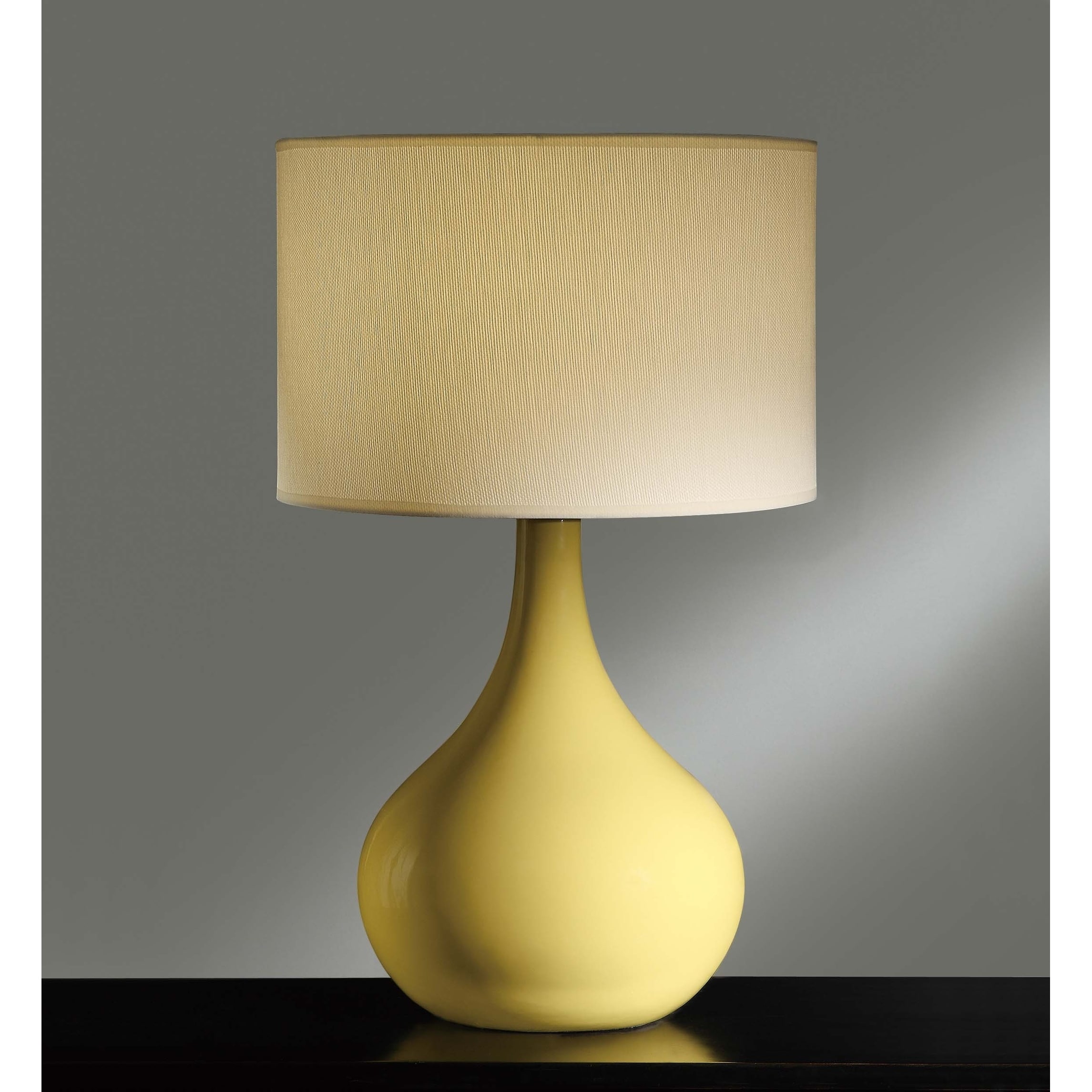 yellow glass lamp base