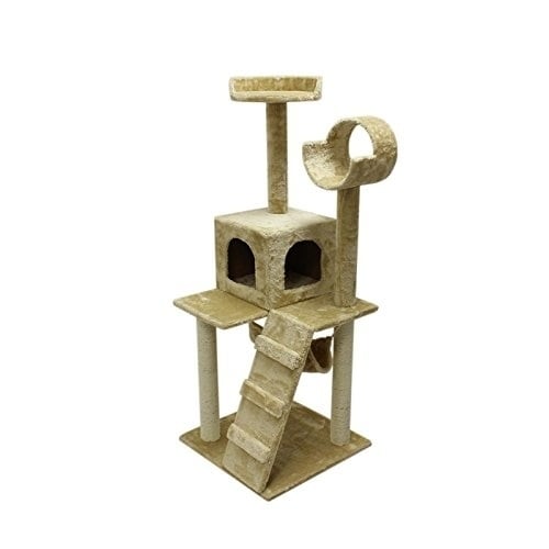 Aleko Cat Tree Condo Scratching Post Furniture 47 Inch Aleko Cat Tree Condo Scratching Post Furniture 47 Inch Height On Free Shipping Today 20699122