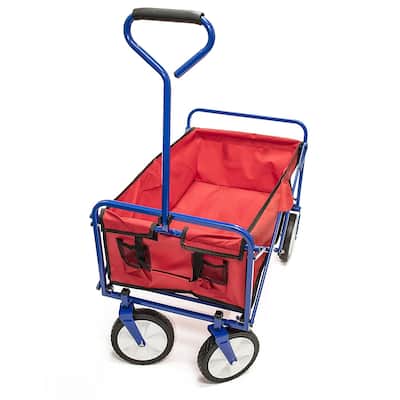 ALEKO Multipurpose Folding Utility Wagon With Handle 150 Lb Capacity