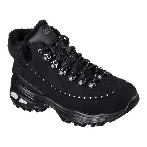Shop Women&#39;s Skechers D&#39;Lites Gleeful Ankle Boot Black - On Sale - Free Shipping Today ...
