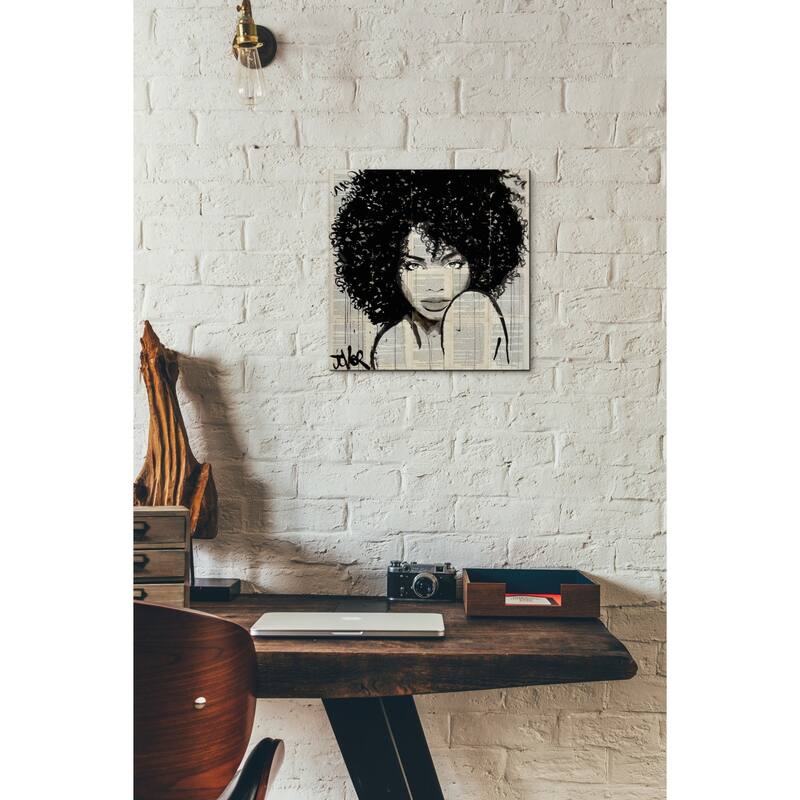 Epic Graffiti "Angel" by Loui Jover, Giclee Canvas Wall Art, 12"x12"