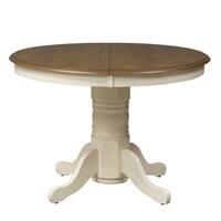 The Gray Barn Careyes 42x60 Single Pedestal Oval Dinette Table - Cream