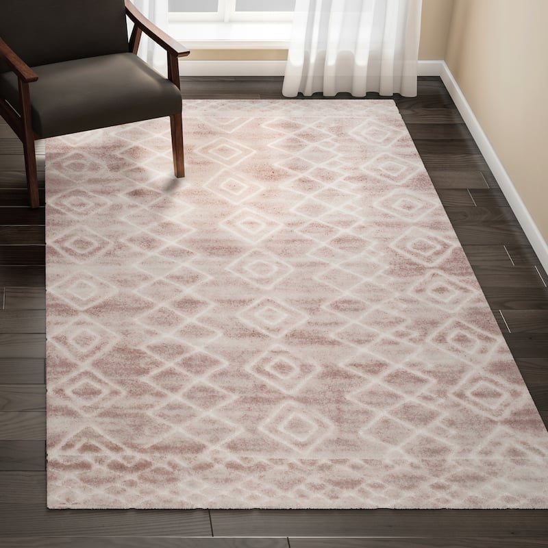 Nuloom Soft and Plush Moroccan Diamond Shag Rug