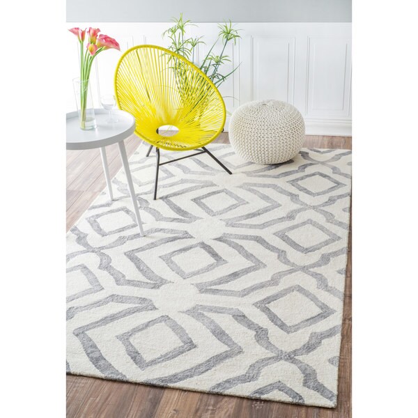 nuLOOM Contemporary Handmade Abstract Wool Rug. Opens flyout.