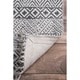 preview thumbnail 2 of 10, Nuloom Handmade Cotton Diamond Chain Fringe Area Rug