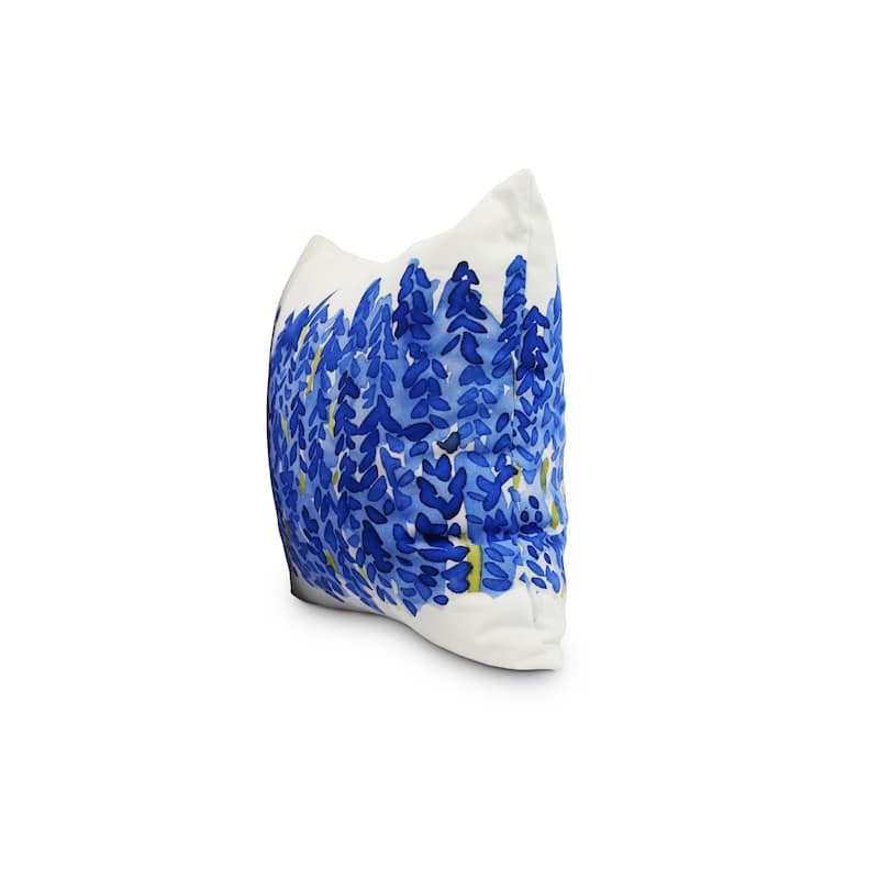 Flower Bell Bunch 16 inch Decorative Floral Throw Pillow