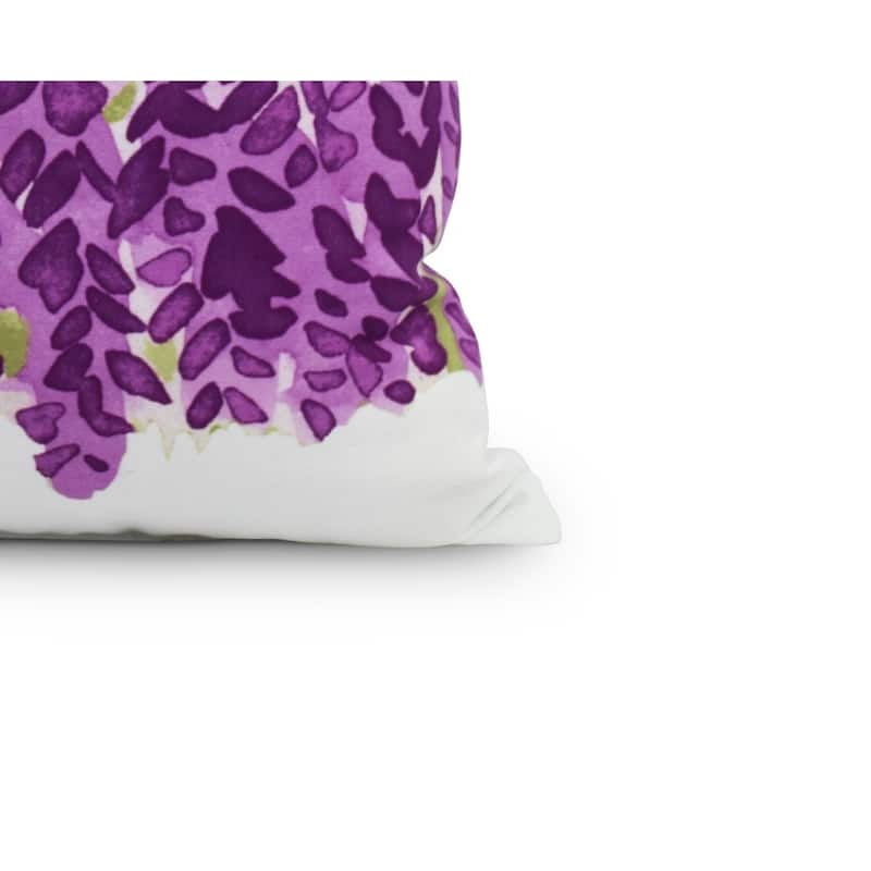Flower Bell Bunch 16 inch Decorative Floral Throw Pillow