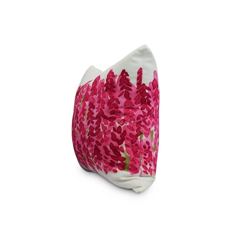 Flower Bell Bunch 16 inch Decorative Floral Throw Pillow