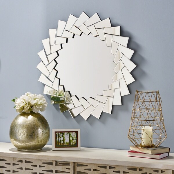 Shop Antares Glam Sunburst Wall Mirror by Christopher Knight Home ...