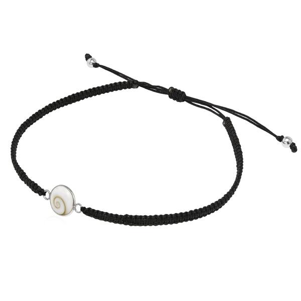 Shiva Eye .925 Sterling Silver Bracelet Oval White Statement Adjustable Chain Shiva Eye .925 Sterling Silver Bracelet Oval White Statement Adjustable Chain