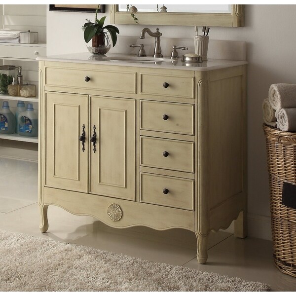 38 Benton Collection Fayetteville Cream Bathroom Sink Vanity 38 Benton Collection Fayetteville Cream Bathroom Sink Vanity