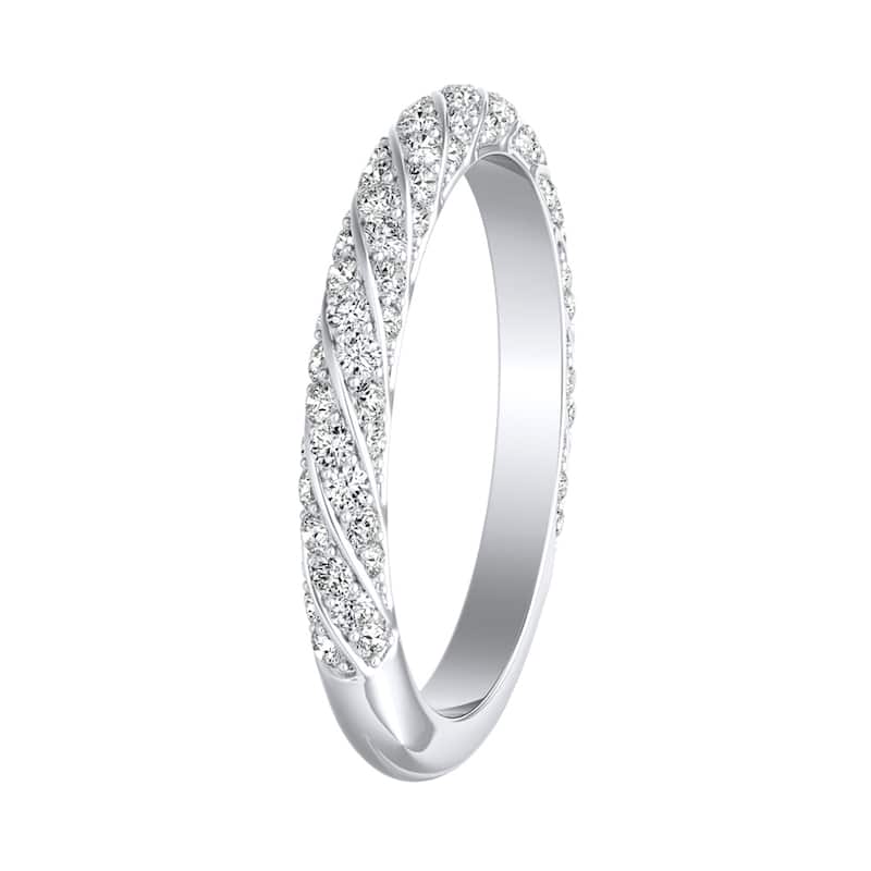 Auriya 14k Gold 1/2ctw Vintage Diamond Wedding Band